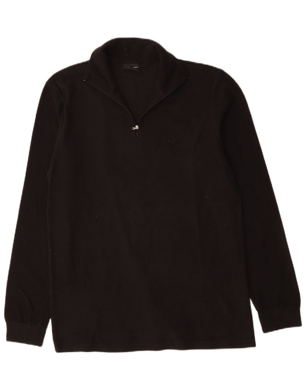 Jumper masculino Champion de lã com zíper e gola 2XL poliéster preto