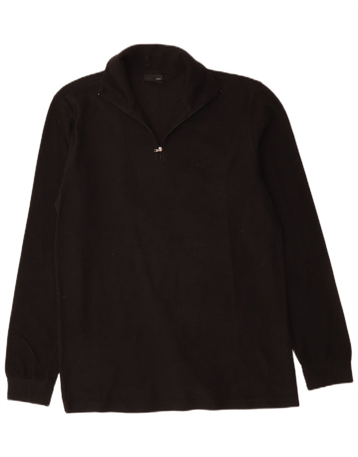 Jumper masculino Champion de lã com zíper e gola 2XL poliéster preto
