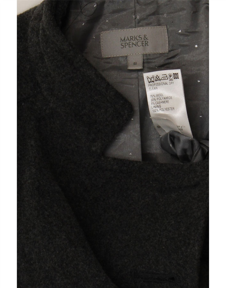 Sobretudo feminino MARKS & SPENCER UK 8 Lã cinza pequena