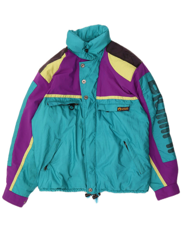 Ciesse Piumini Mens Graphic Padded Ski Jacket IT 46 XS Blue Colourblock