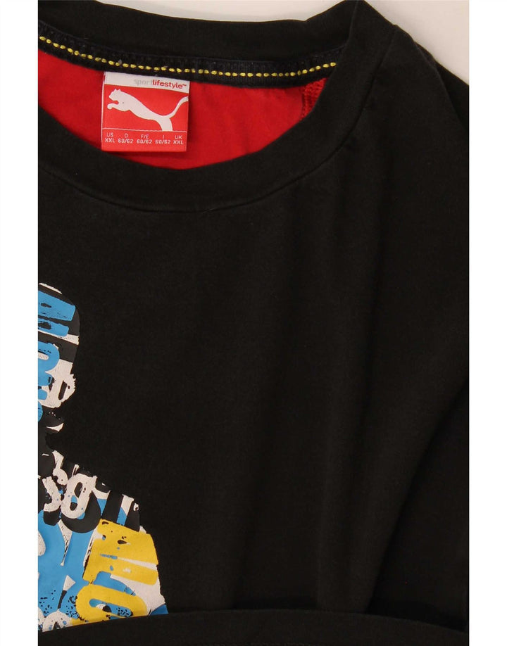Camiseta masculina gráfica Puma Top 2XL preta