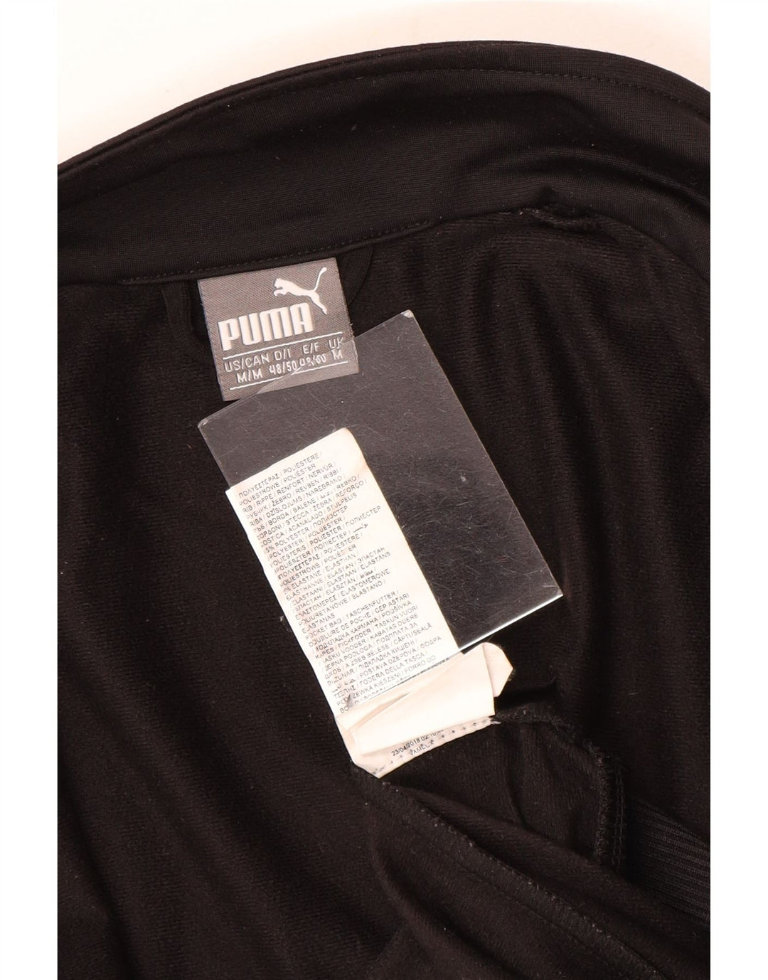 Jaqueta Puma Mens Graphic Tracksuit Top Médio Poliéster Preto