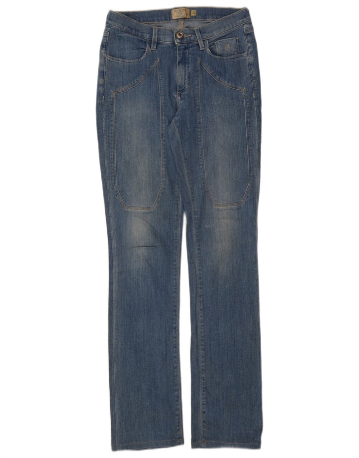 Jeans femininos Jeckerson Bootcut W26 L31 algodão azul