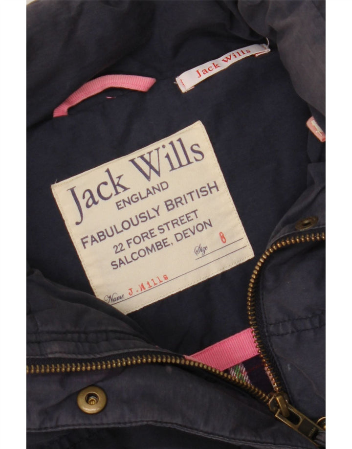 JACK WILLS Womens Padded Gilet UK 8 Small  Navy Blue Cotton Vintage Jack Wills and Second-Hand Jack Wills from Messina Hembry 
