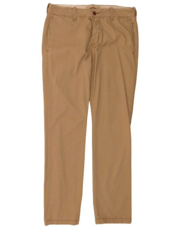Calça Chino Masculina Hollister W32 L32 Algodão Bege