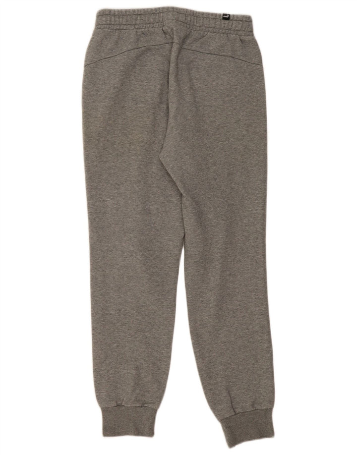 Calça de treino masculina PUMA joggers pequeno algodão cinza