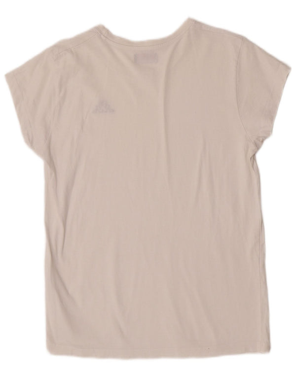 Camiseta Kappa Meninas 15-16 Anos 2XL Branca