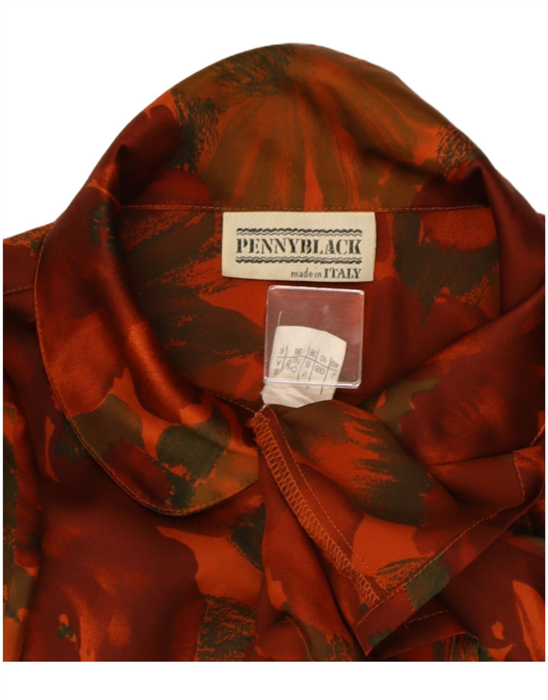 Blusa feminina oversized Penny Black Reino Unido 10 pequena floral vermelha
