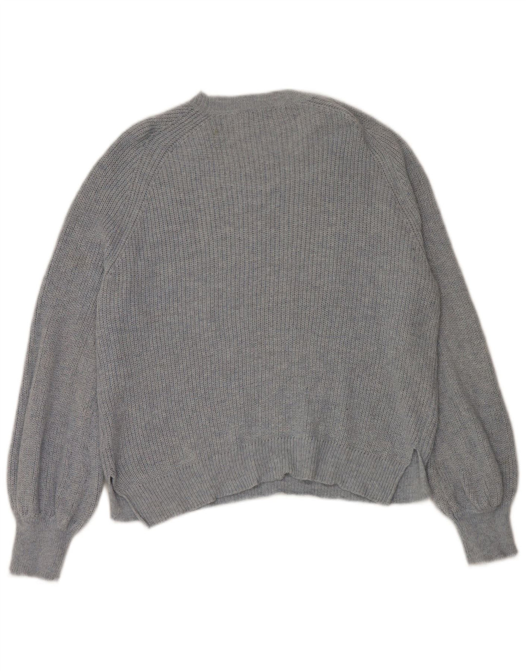 Suéter feminino Marks & Spencer com gola canoa Reino Unido 16 grande azul poliamida