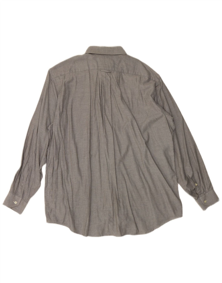 Camisa masculina Lacoste tamanho 44 XL cinza algodão