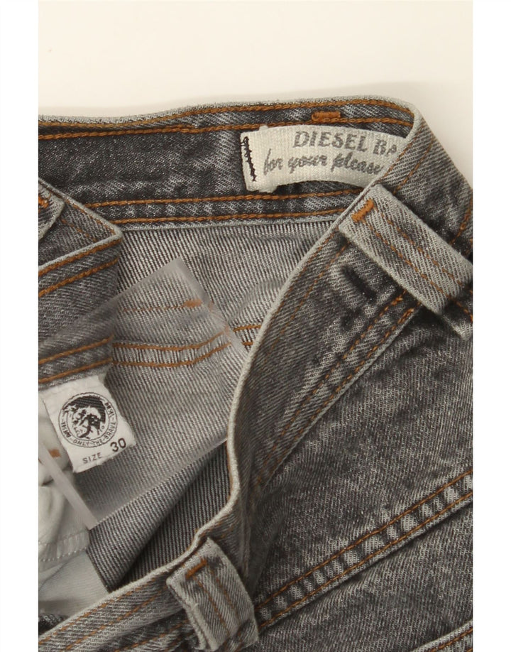 DIESEL Mens Tapered Jeans W30 L29 Algodão Cinza