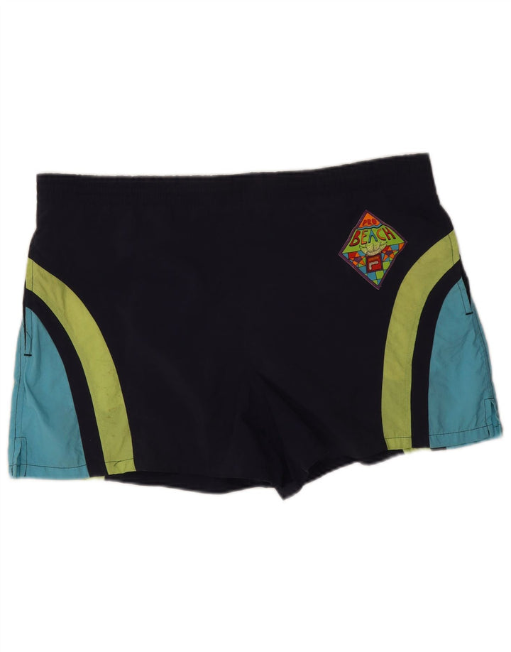 Shorts de natação masculino Fila IT 50 médio azul marinho colorblock