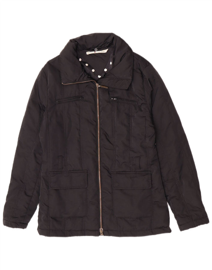 Jaqueta acolchoada feminina Tommy Hilfiger Reino Unido 16 grande nylon preto