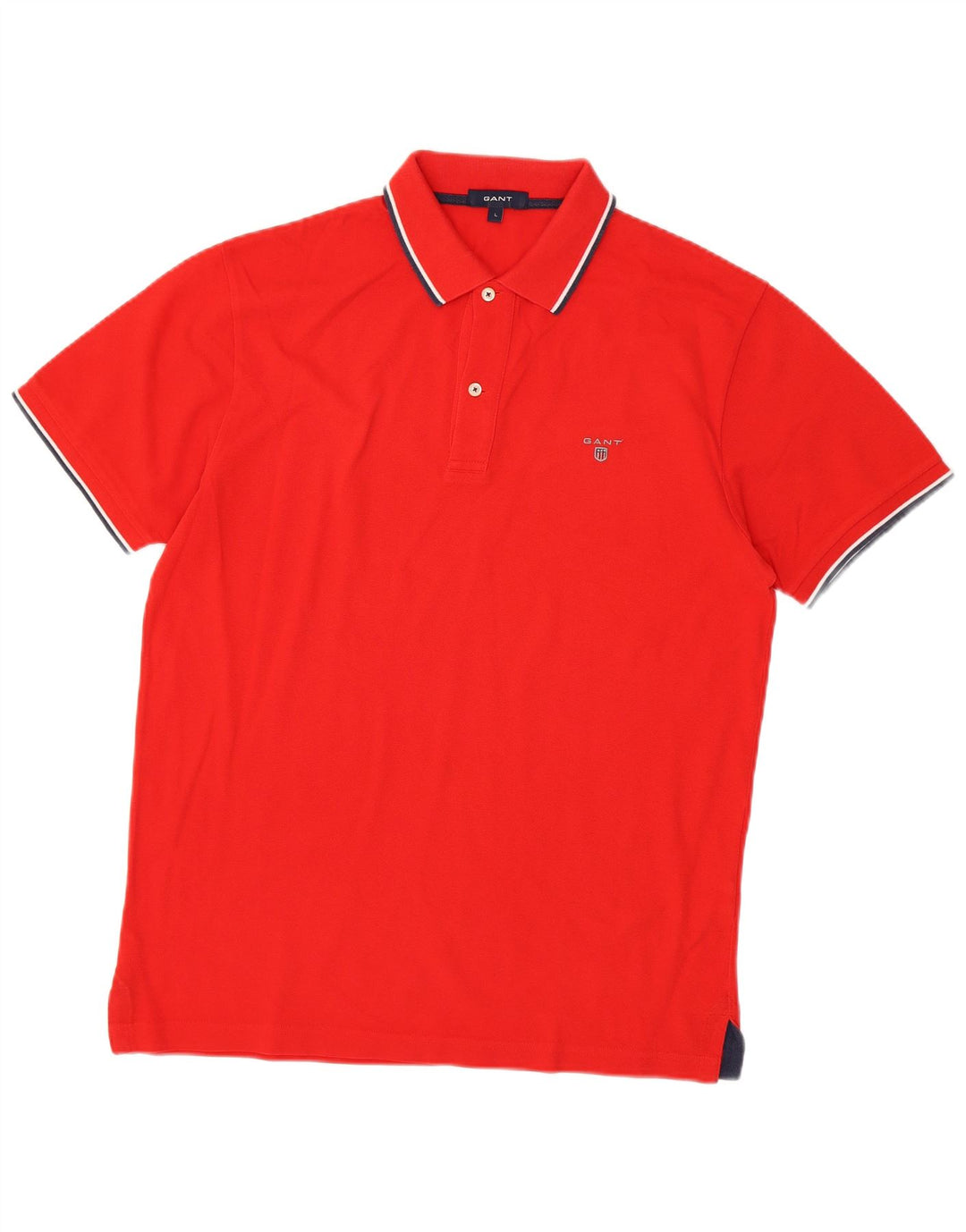 Camisa polo masculina Gant grande algodão vermelho