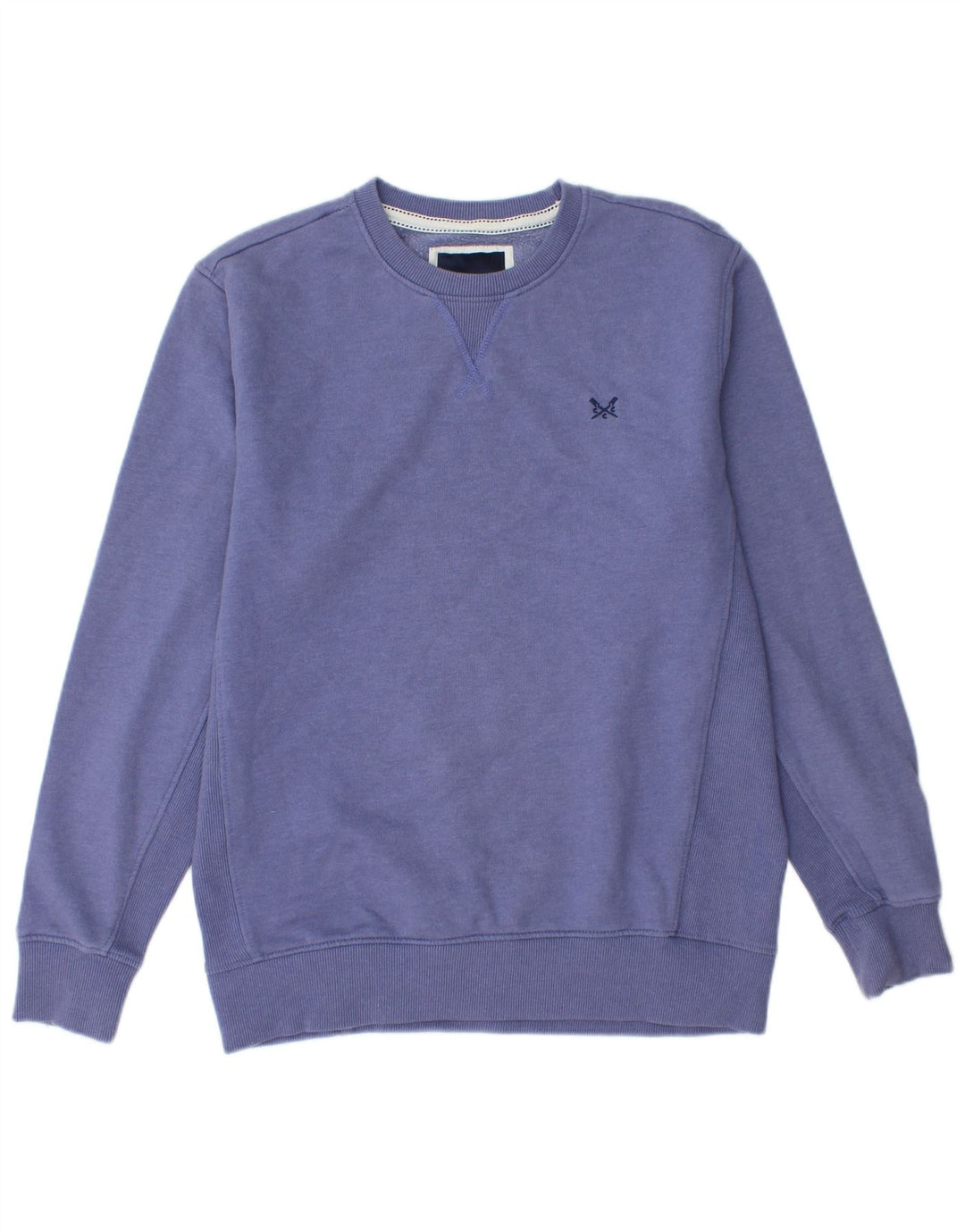 CREW CLOTHING Suéter masculino de algodão roxo médio