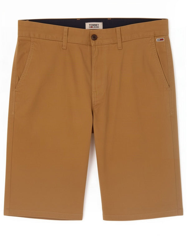 Tommy Hilfiger Mens Chino Shorts Médio W32 Algodão Marrom
