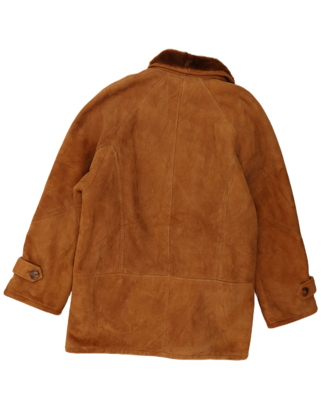 Jaqueta masculina vintage Shearling IT 54 2XL marrom