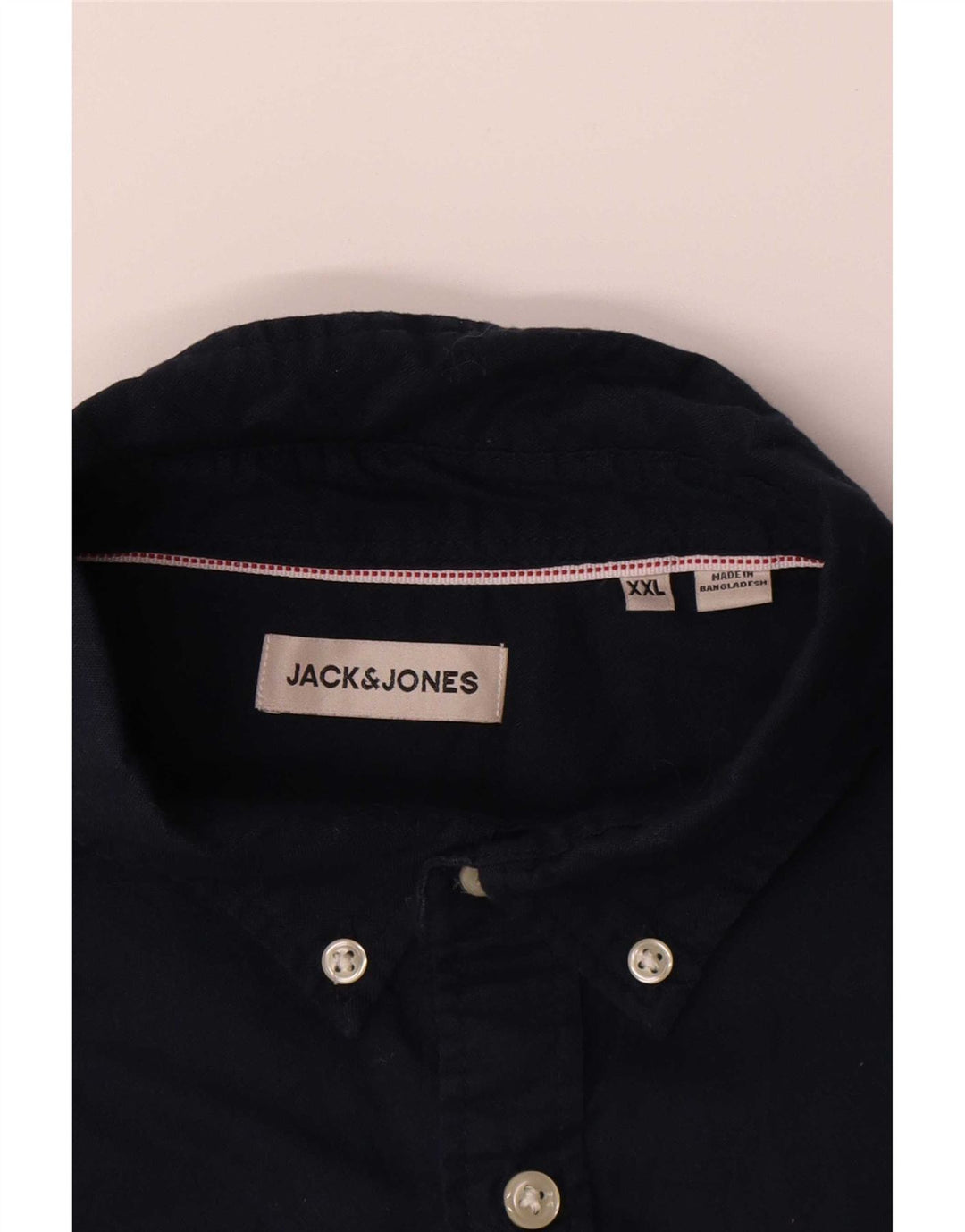 Camisa masculina Jack & Jones 2XL algodão azul marinho