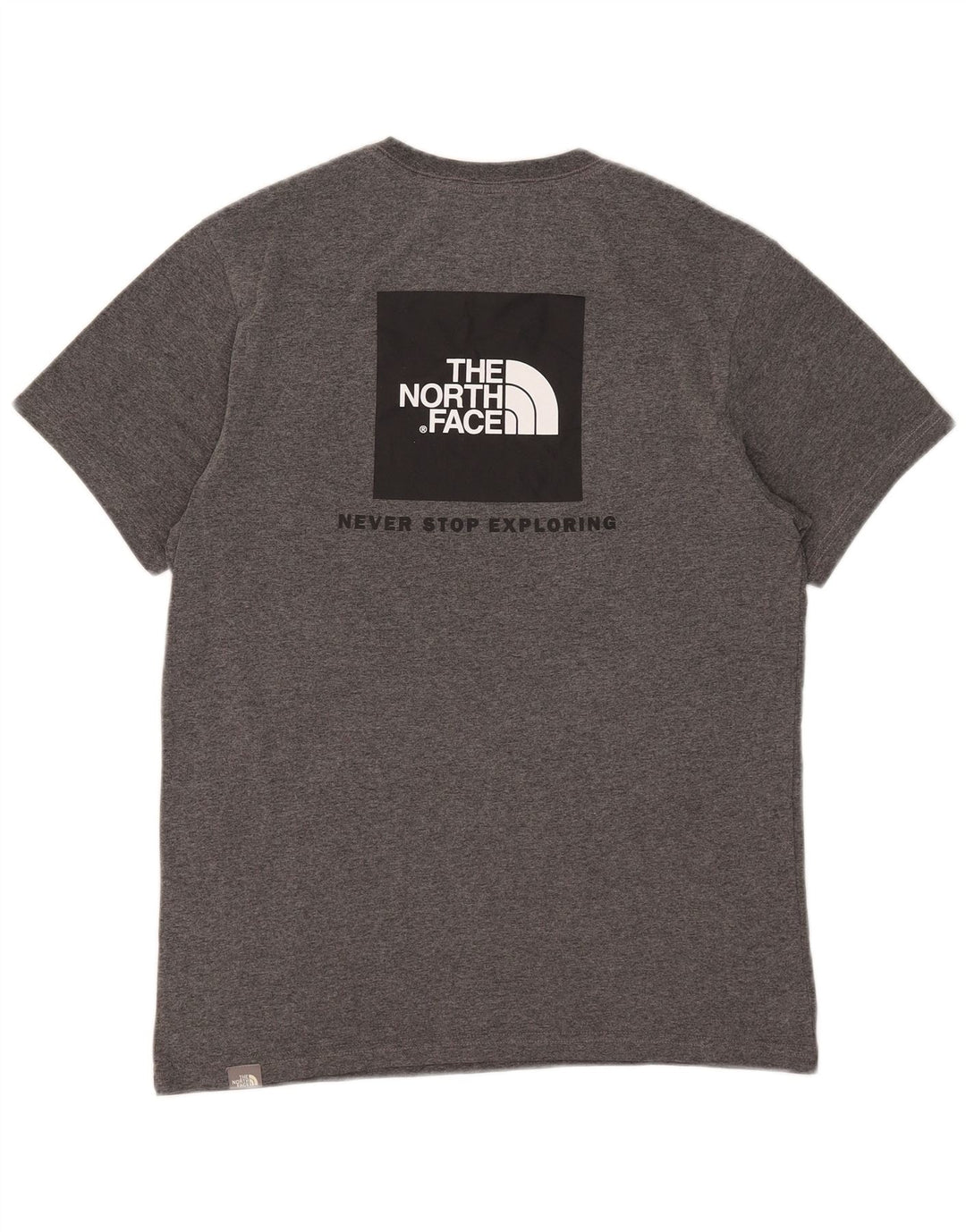 The North Face Camiseta masculina gráfica top pequeno algodão cinza