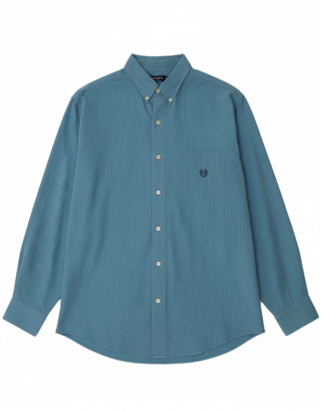 Camisa masculina grande e alta CHAPS 2XL algodão azul