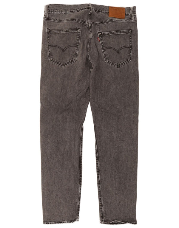Levi's Masculino 502 Tapered Jeans W34 L32 Cinza Algodão
