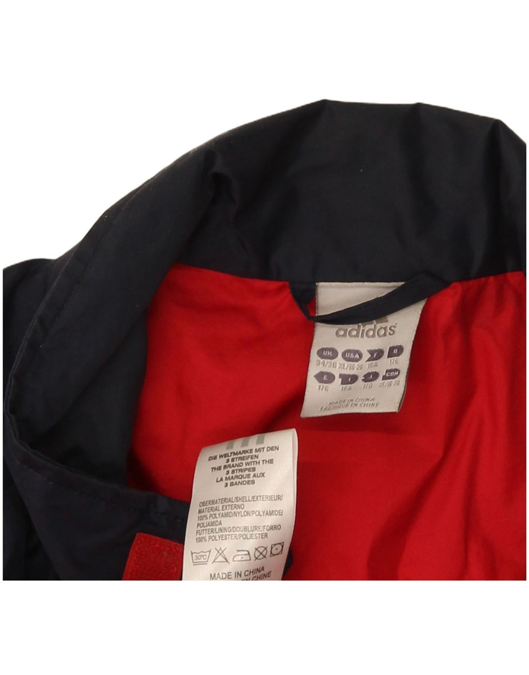 Capa de chuva Adidas Menino 15-16 Anos Azul Marinho Colourblock Policloreto