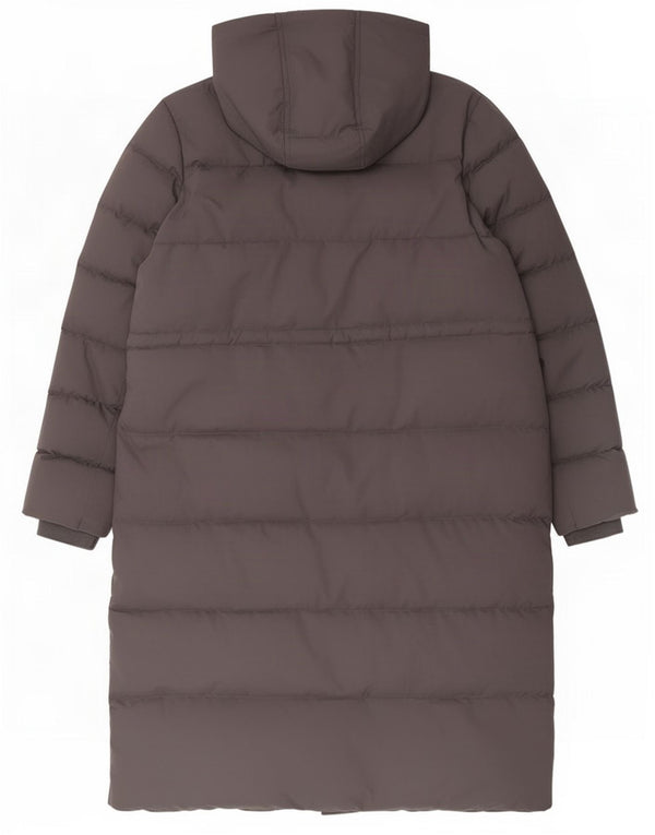 Casaco acolchoado com capuz feminino Mountain Warehouse UK 18 XL poliéster cinza