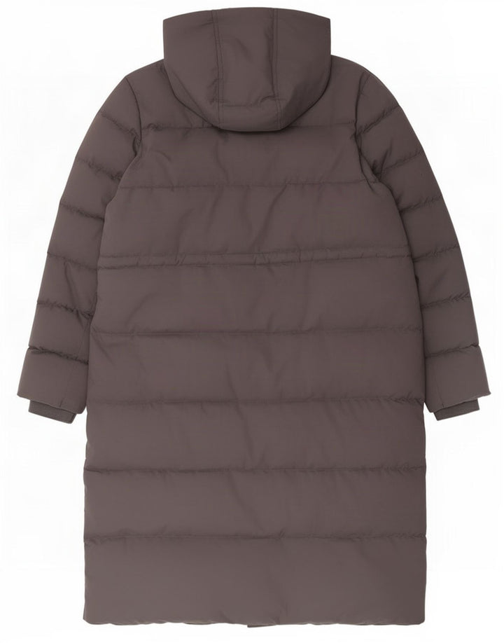 Casaco acolchoado com capuz feminino Mountain Warehouse UK 18 XL poliéster cinza