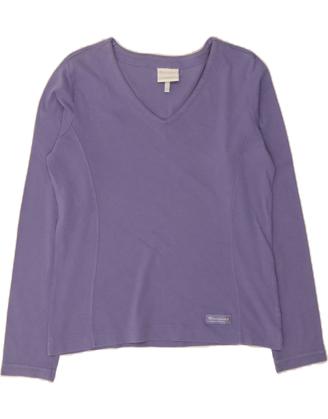 CHAMPION Womens Top Long Sleeve UK 18 XL Purple Cotton Vintage Champion and Second-Hand Champion from Messina Hembry 