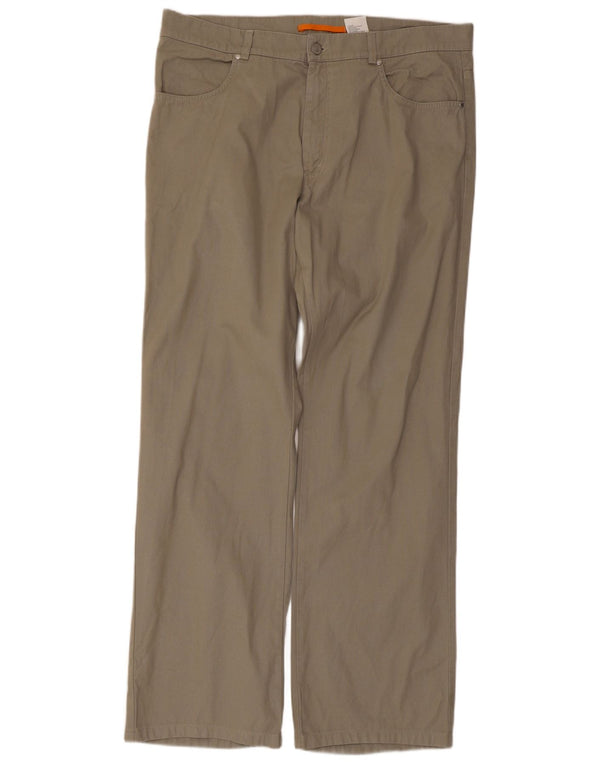 Calça Timberland masculina reta casual W38 L31 algodão cinza