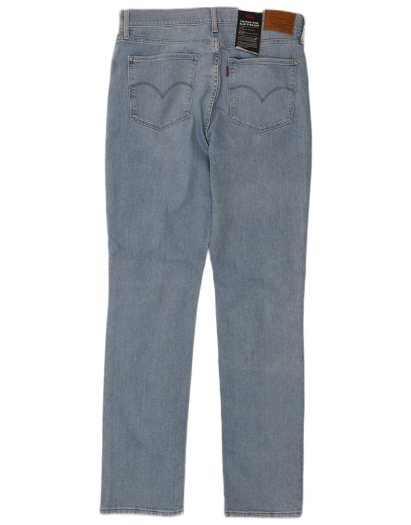 Calça Jeans Levis Feminina 724 Distressed High Rise Straight W30 L32 Azul Algodão