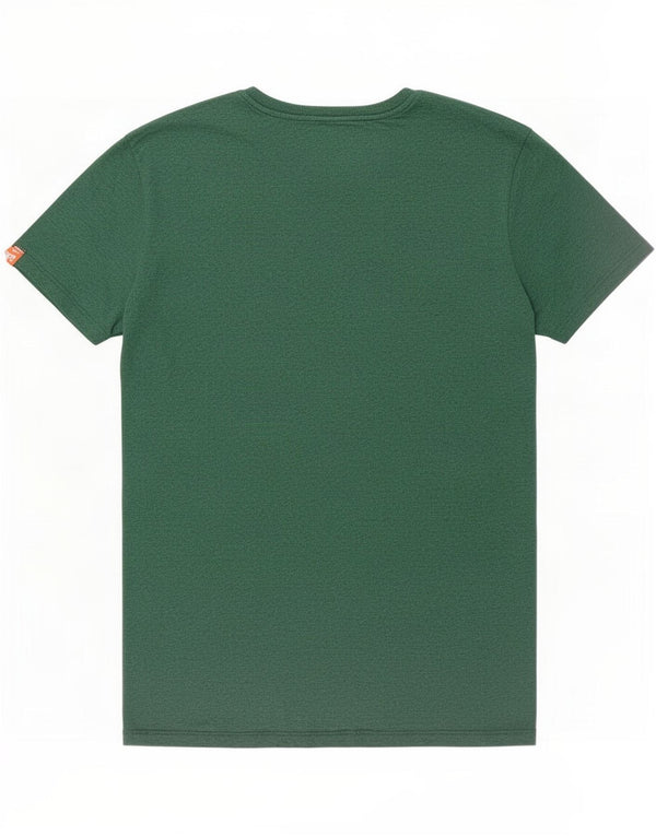 Camiseta masculina Superdry Top grande algodão verde