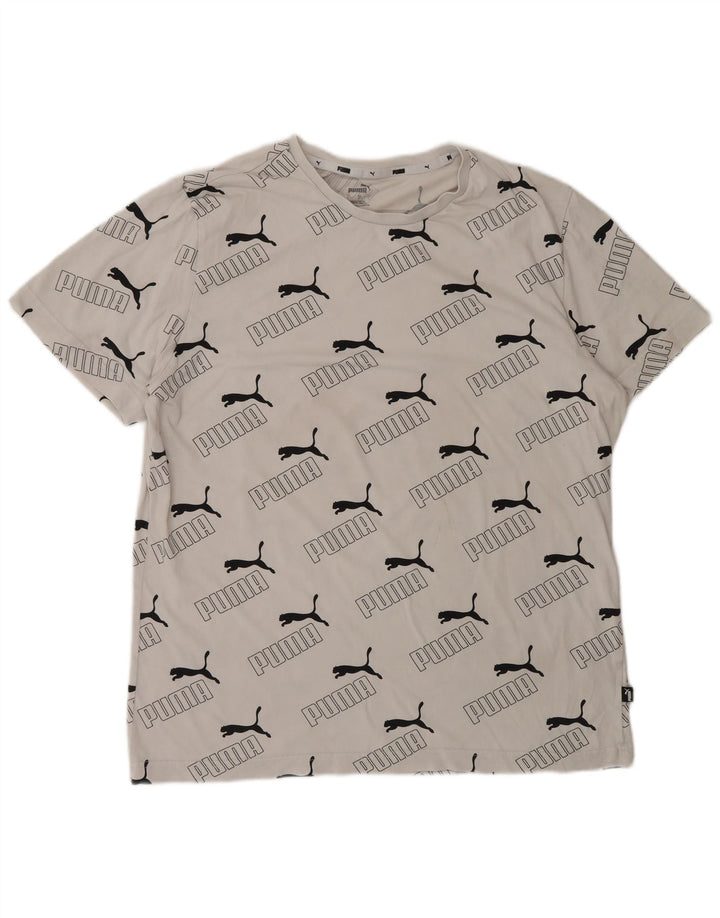 Puma Camiseta Masculina Graphic Top Grande Branco
