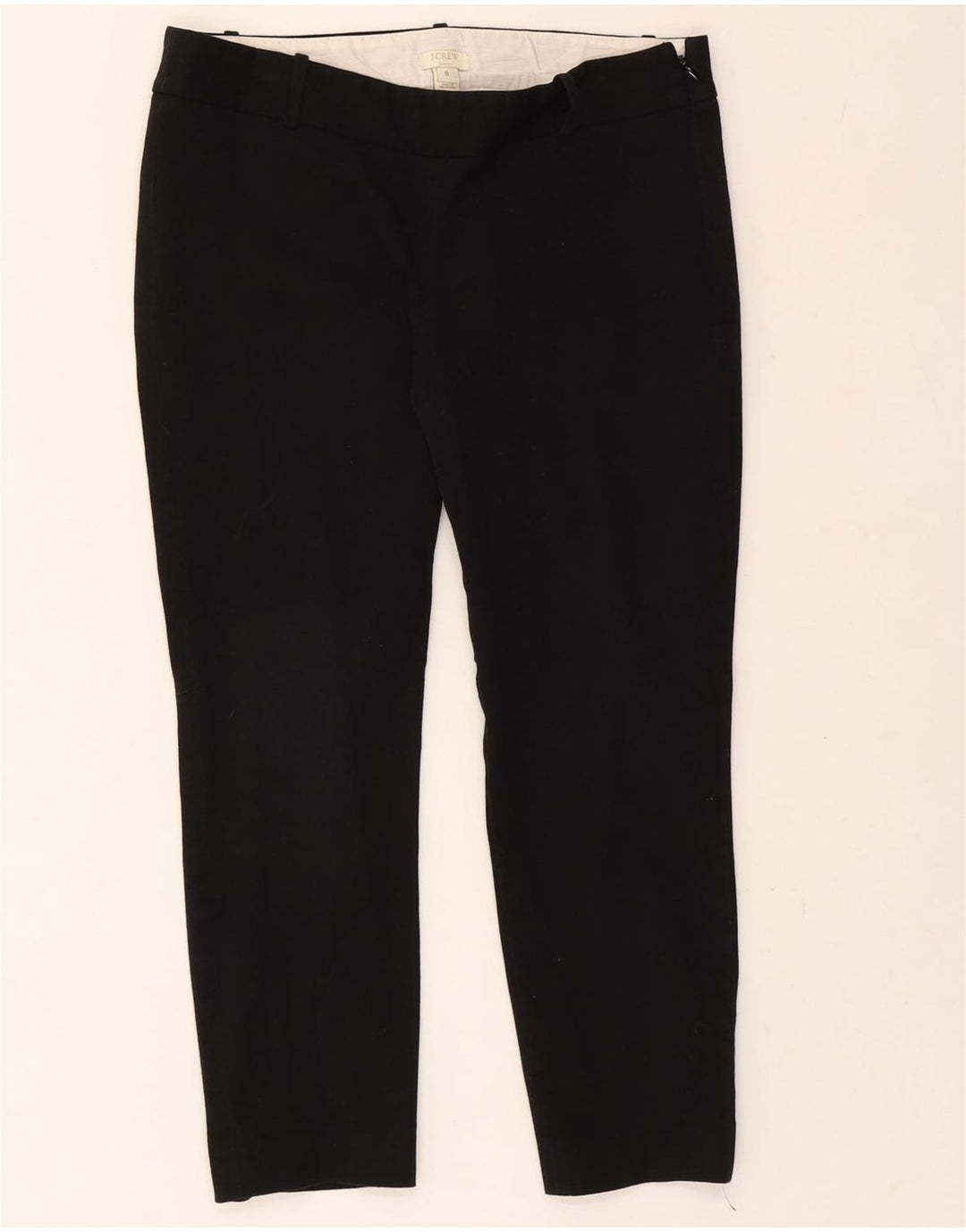 J. CREW Womens Slim Cropped Trousers US 8 Medium W28 L24 Black Cotton Vintage J. Crew and Second-Hand J. Crew from Messina Hembry 