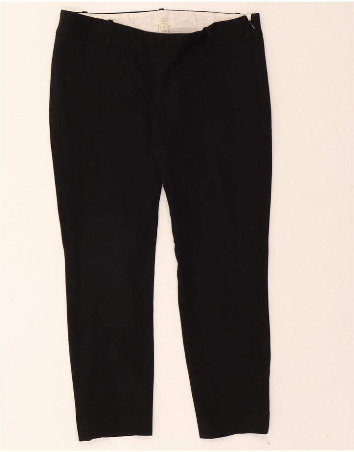 J. CREW Womens Slim Cropped Trousers US 8 Medium W28 L24 Black Cotton Vintage J. Crew and Second-Hand J. Crew from Messina Hembry 