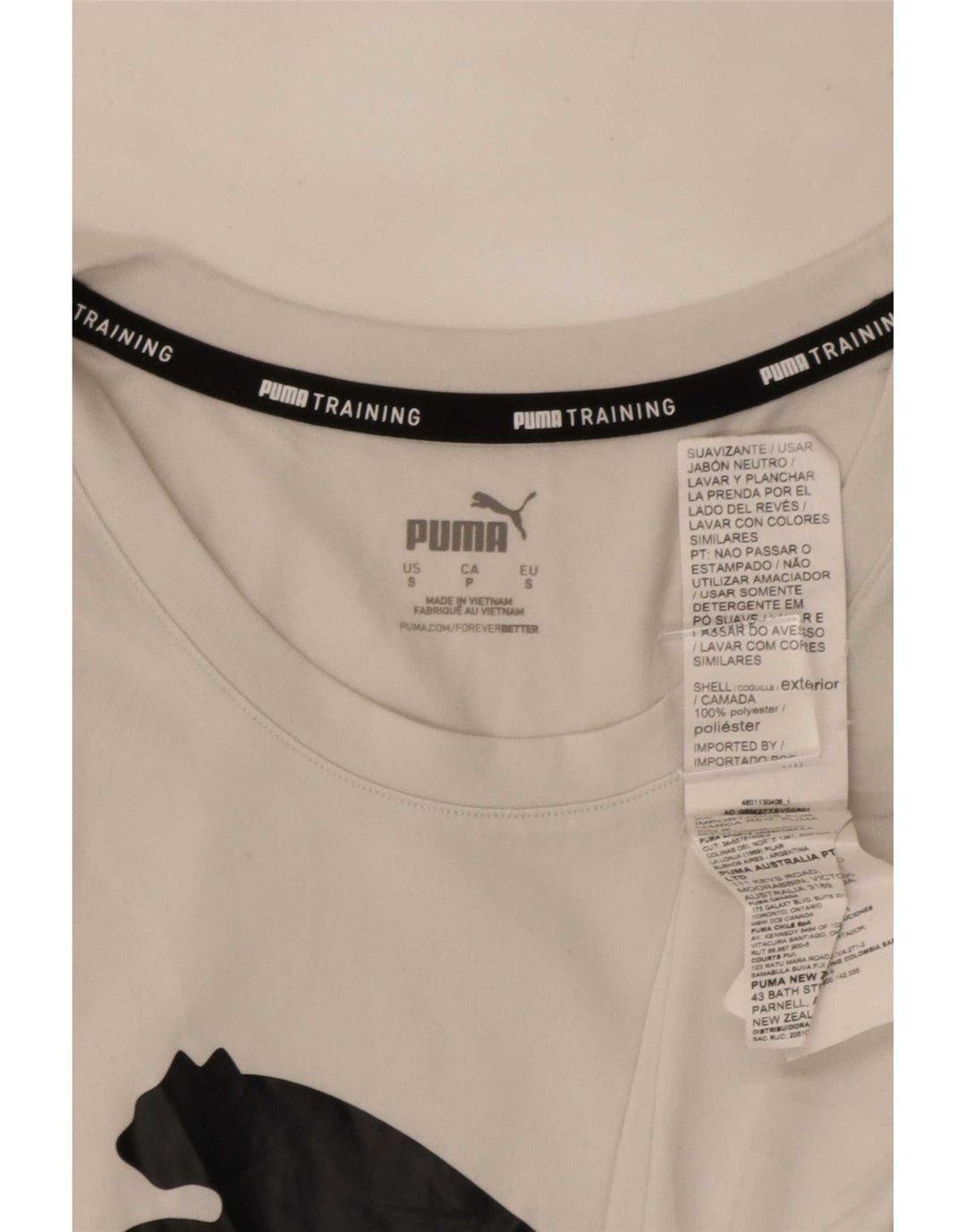 Puma Mens Graphic Vest Top Pequeno Poliéster Branco
