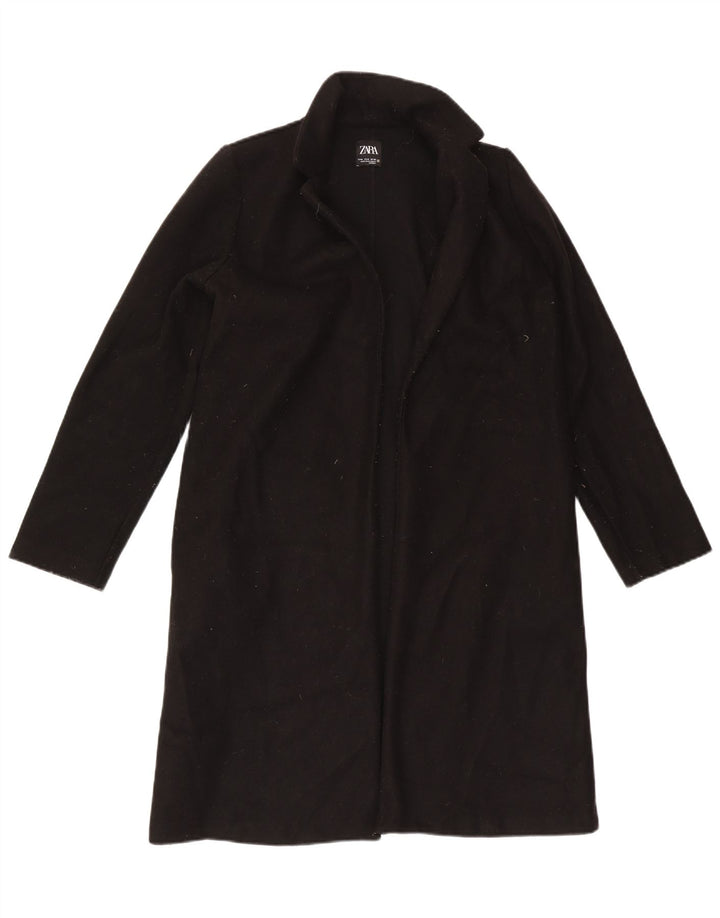 Sobretudo aberto feminino Zara UK 14 médio preto