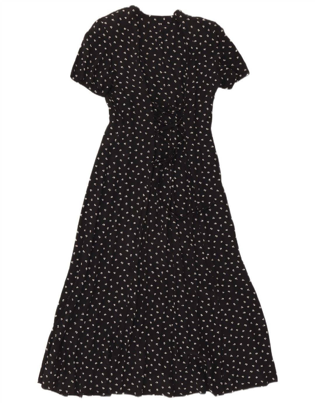 Vestido maxi feminino superior IT 44 médio preto floral
