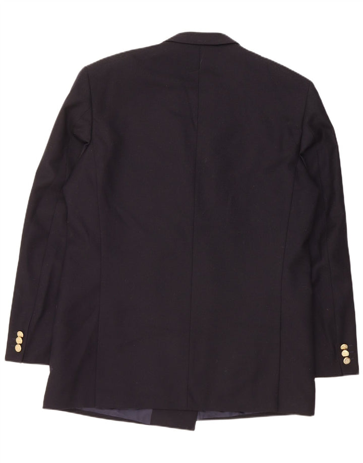 Jaqueta Blazer Masculina Diplomat Double Breasted Reino Unido 42 XL Azul Marinho Nova Lã