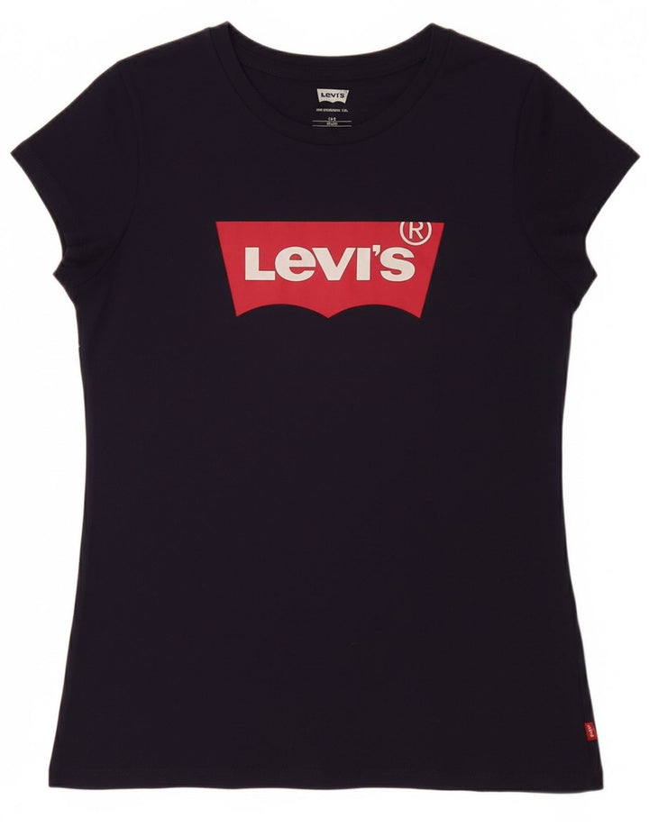 Camiseta gráfica feminina LEVI'S 15-16 anos algodão azul marinho