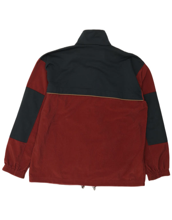 Diadora Mens Tracksuit Top Jacket UK 42 Grande Poliéster Colourblock Vermelho