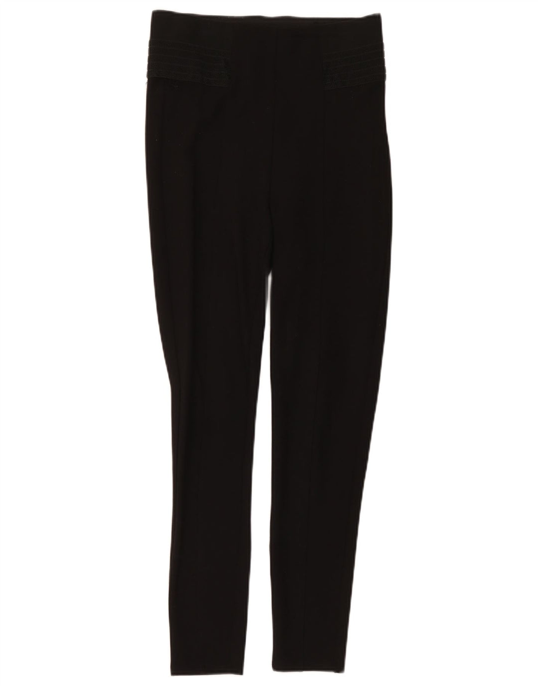 Leggings femininas Zara UK 12 poliéster preto médio