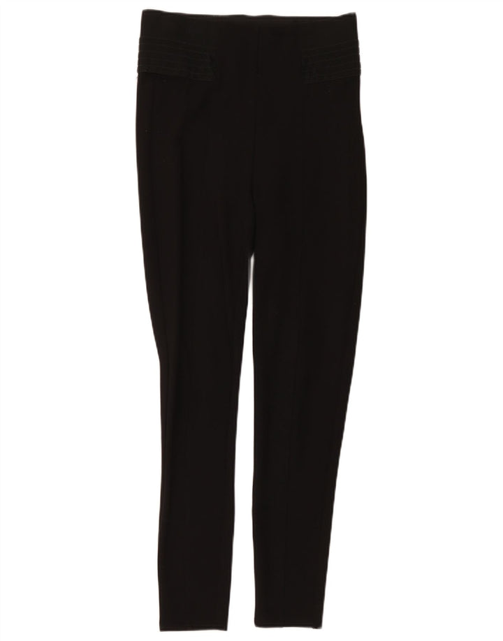 Leggings femininas Zara UK 12 poliéster preto médio