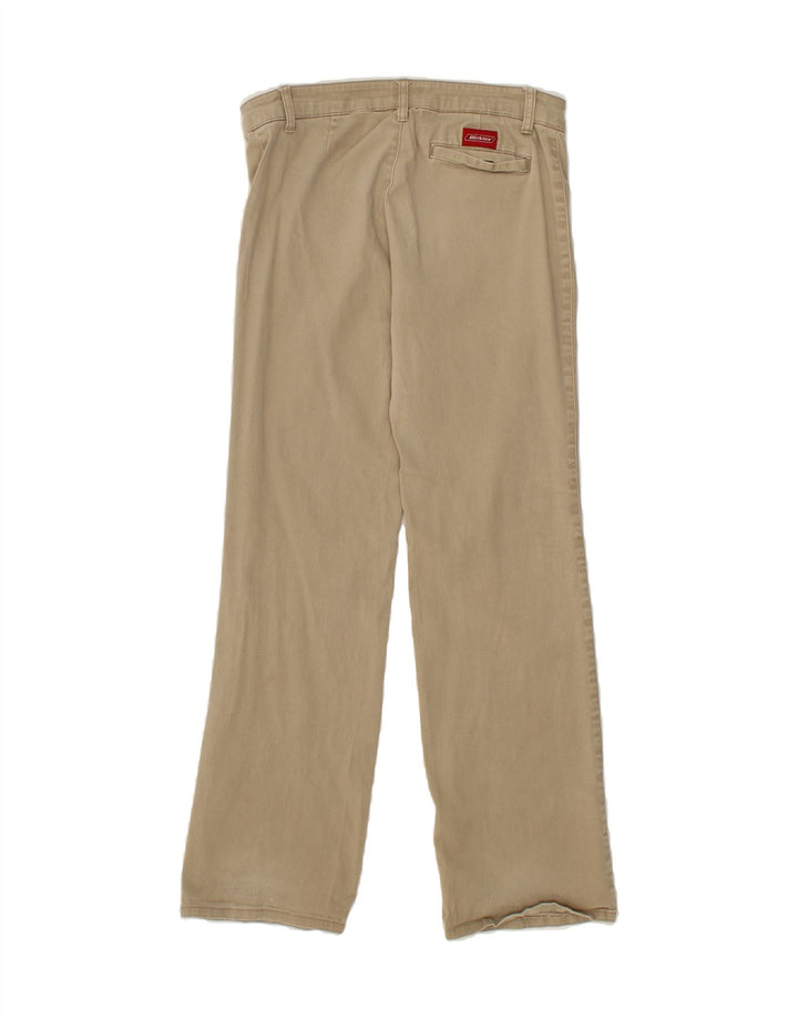 DICKIES Womens Straight Chino Trousers US 9 Medium W30 L31 Beige Cotton Vintage Dickies and Second-Hand Dickies from Messina Hembry 