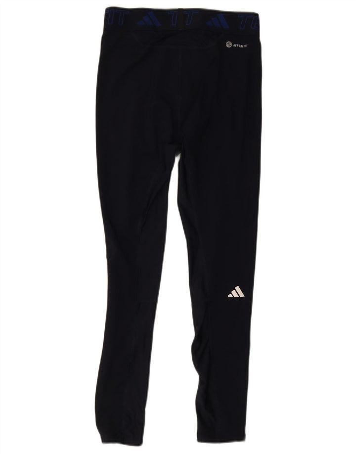 Leggings Adidas Aeroready Feminino UK 12 Médio Azul Marinho Poliéster