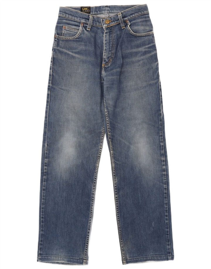 Jeans retos femininos LEE W28 L30 algodão azul
