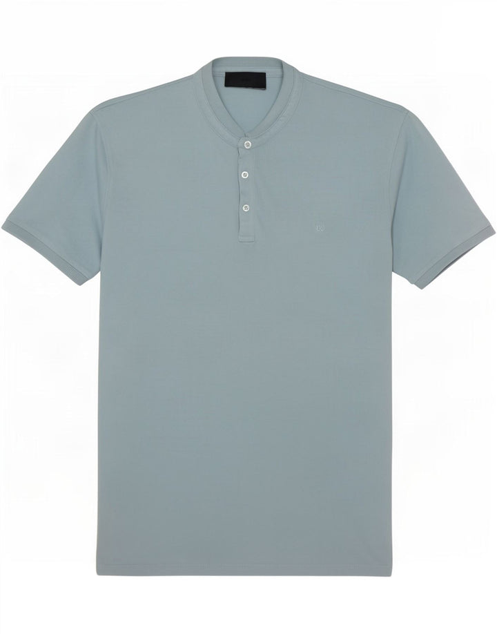 Camiseta masculina Liu Jo top grande algodão azul