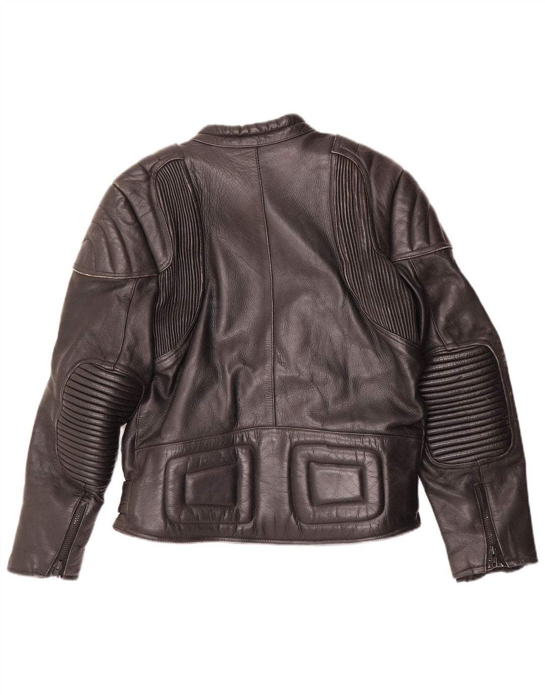 Jaqueta masculina Garibaldi de couro para motocicleta EU 40 médio preto