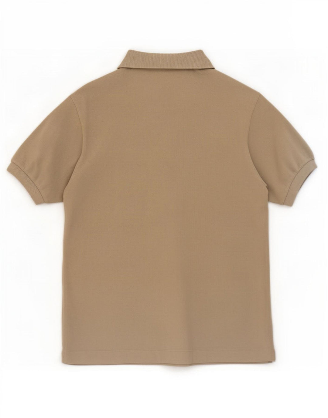 Camisa polo masculina Lacoste tamanho 4 algodão bege médio