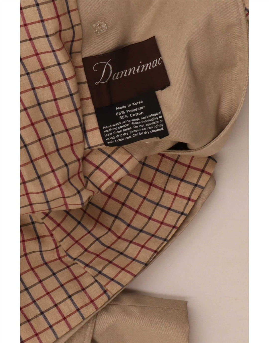 Trench Coat feminino Dannimac UK 12 poliéster bege médio